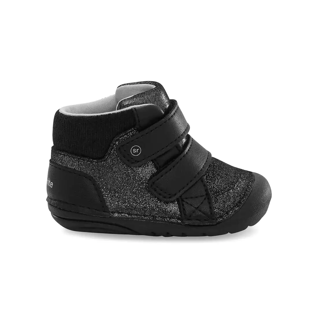 Stride Rite Black Iridescent Martin Soft Motion Toddler Boot.