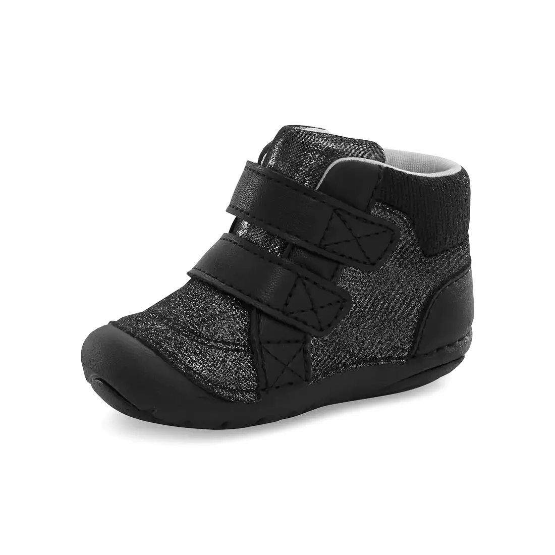 Stride Rite Black Iridescent Martin Soft Motion Toddler Boot.