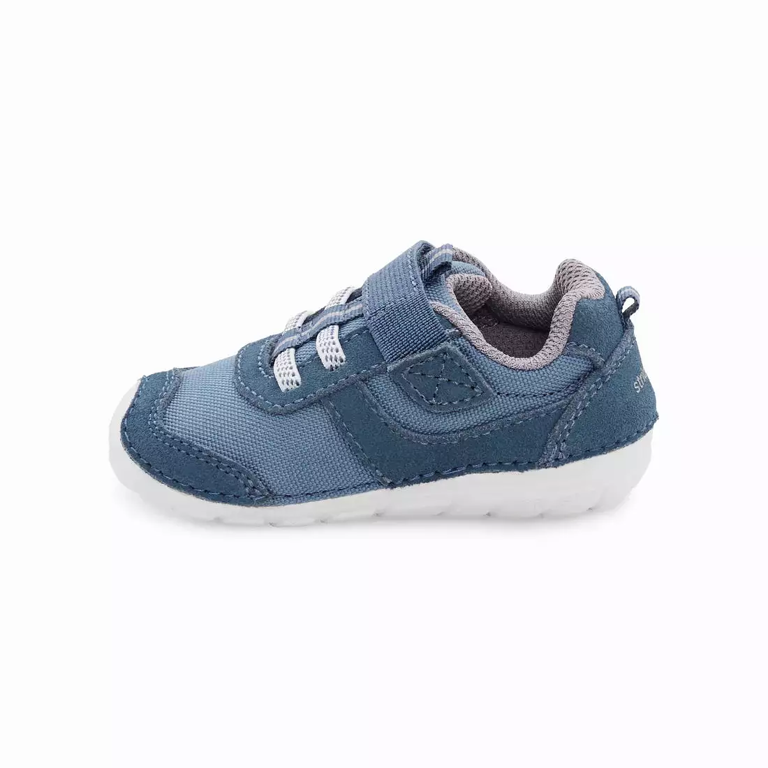 Stride Rite Navy Zips Runner - Baby Toddler Soft Motion Sneaker