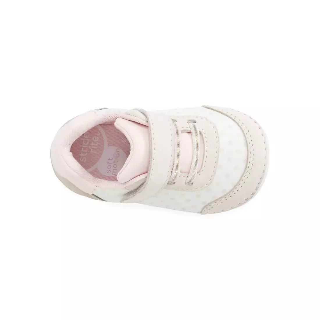 Stride Rite Pastel Dot Kennedy Sneaker - Soft Motion Toddler Shoe