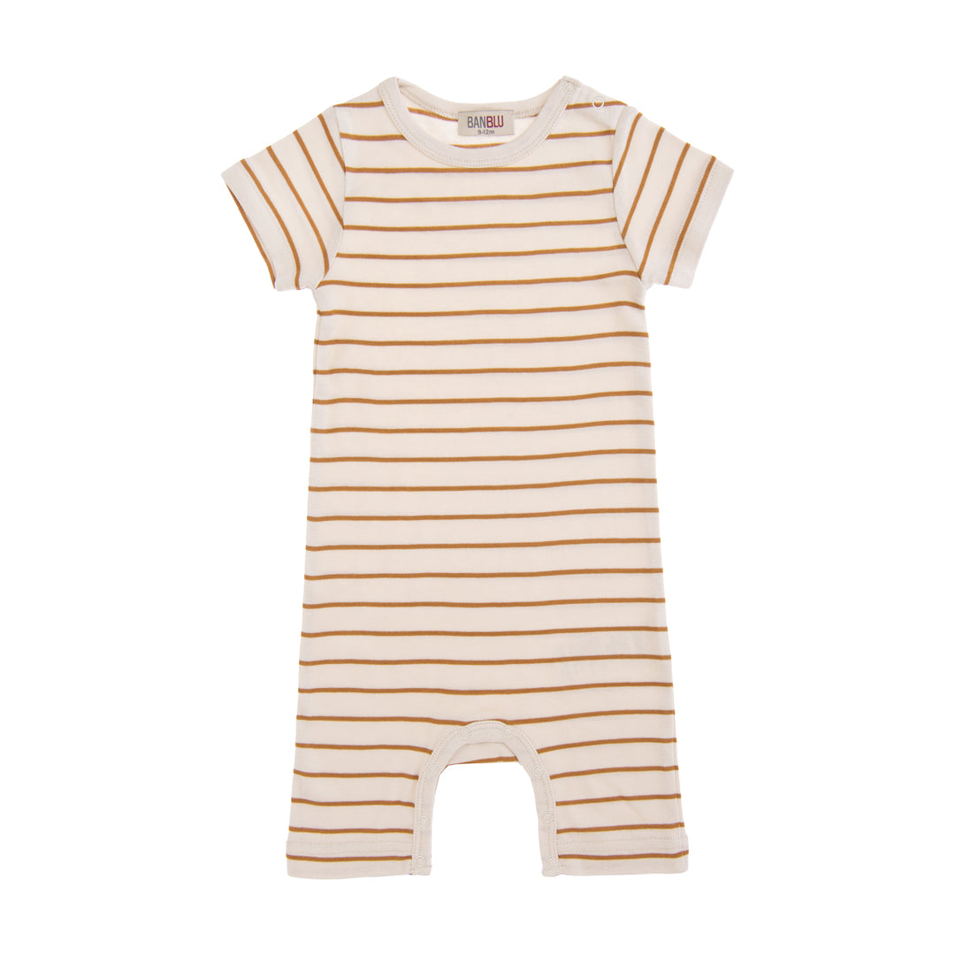 Striped Beige Modal Bodysuit