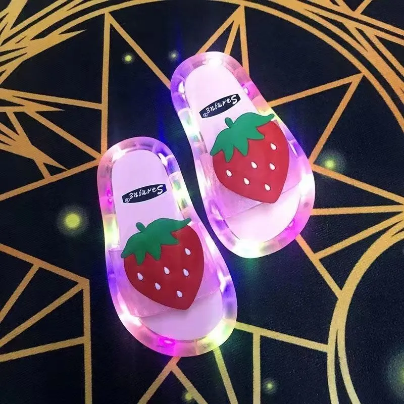 Summer Glowing Strawberry Slippers