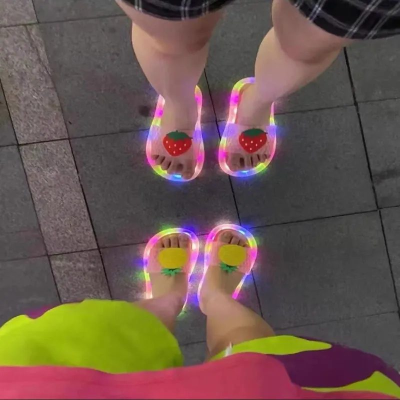 Summer Glowing Strawberry Slippers