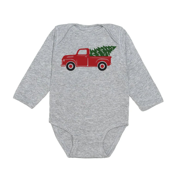 Sweet Wink - Christmas Tree Long Sleeve Bodysuit