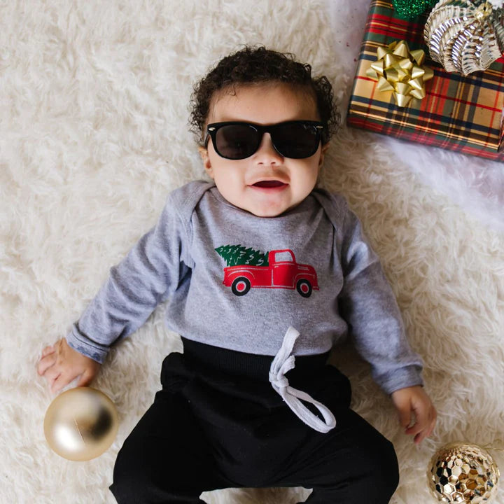 Sweet Wink - Christmas Tree Long Sleeve Bodysuit