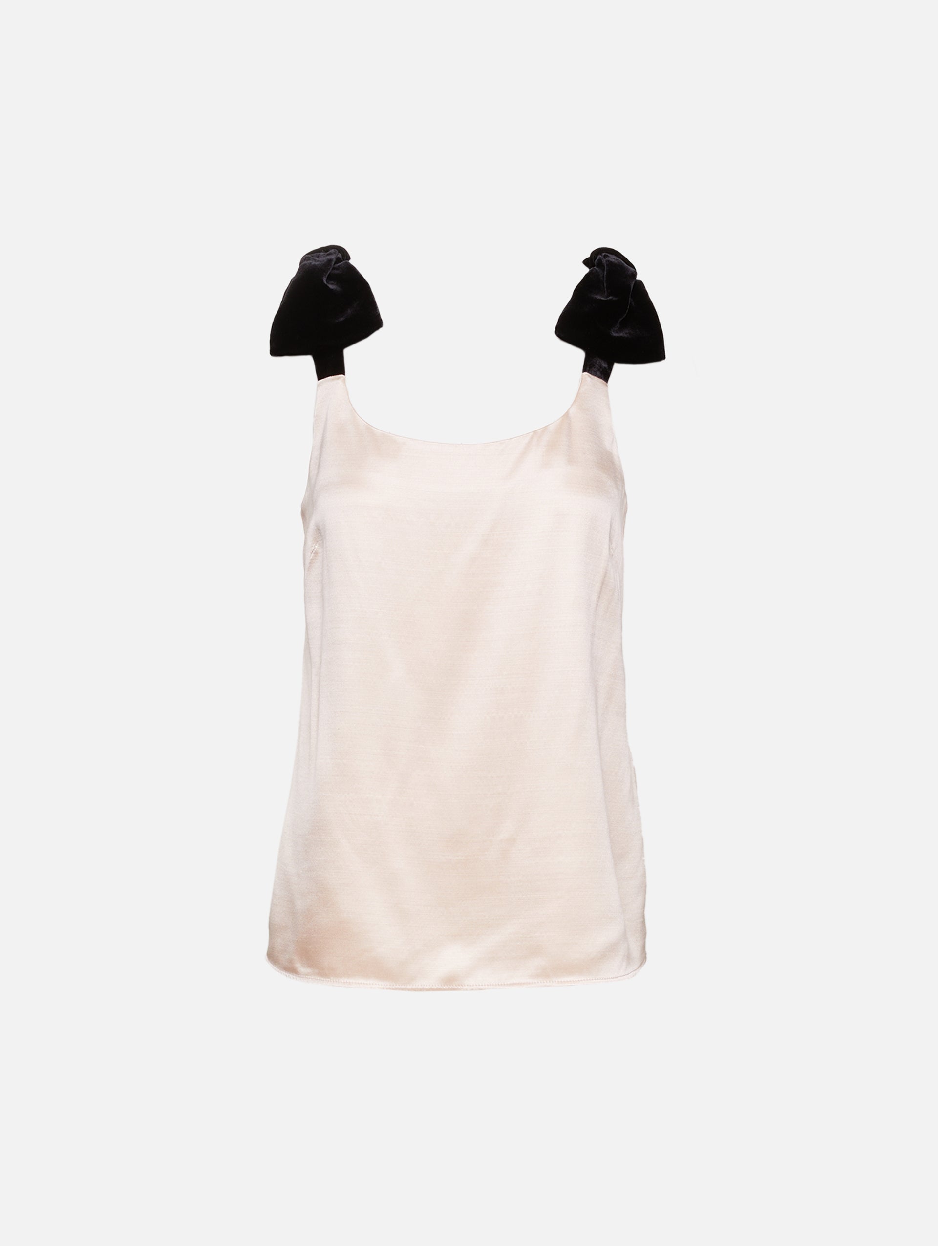 Tank top with bow strap