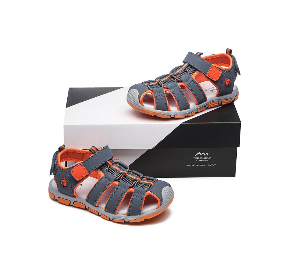 TARRAMARRA Roma Sporty Kids Sandals with Hook and Loop Design