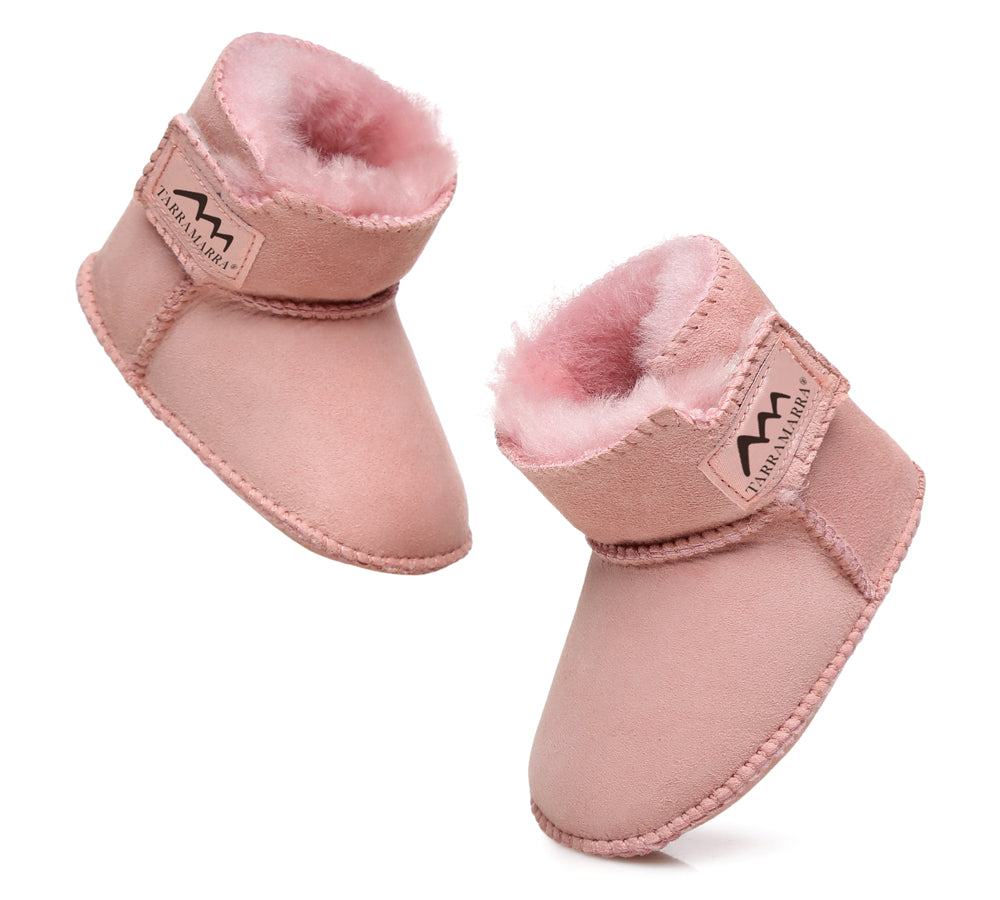 TARRAMARRA Sheepskin Baby Booties - Premium Australian Sheepskin Baby Footwear.