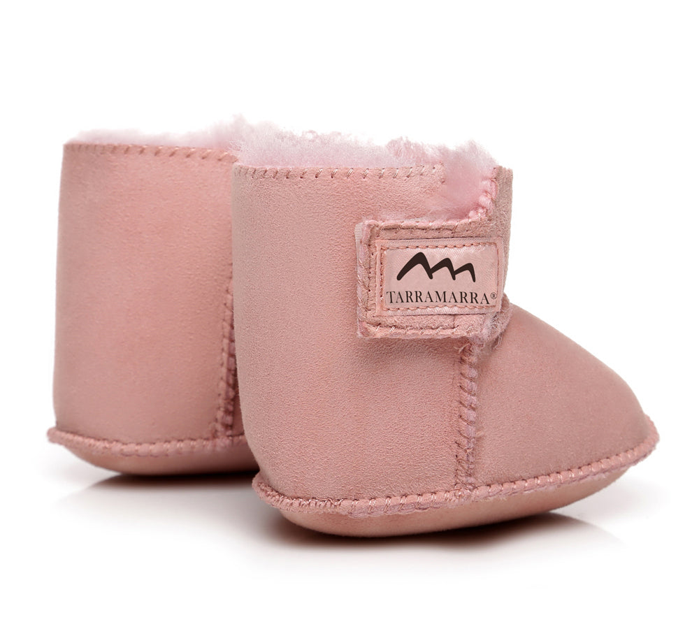 TARRAMARRA Sheepskin Baby Booties - Premium Australian Sheepskin Baby Footwear.