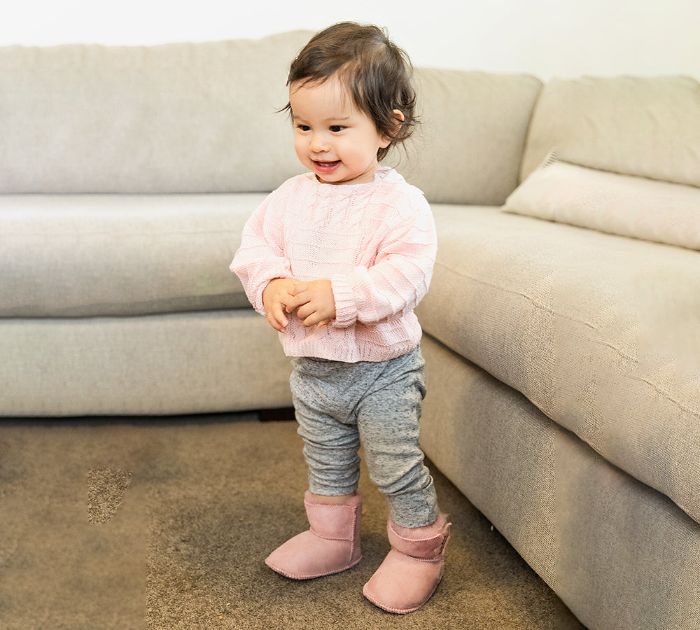 TARRAMARRA Sheepskin Baby Booties - Premium Australian Sheepskin Baby Footwear.