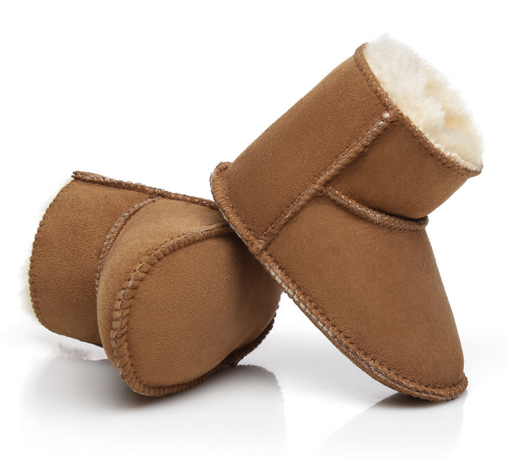 TARRAMARRA Sheepskin Baby Booties - Premium Australian Sheepskin Baby Footwear.