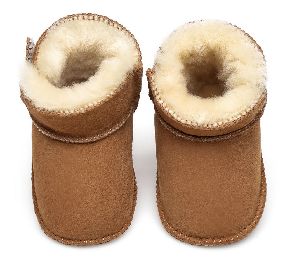 TARRAMARRA Sheepskin Baby Booties - Premium Australian Sheepskin Baby Footwear.