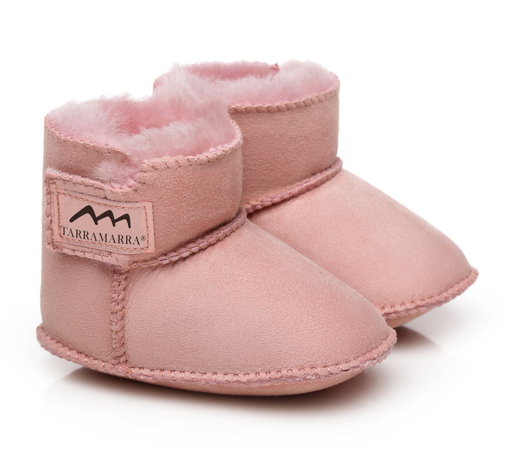 TARRAMARRA Sheepskin Baby Booties - Premium Australian Sheepskin Baby Footwear.