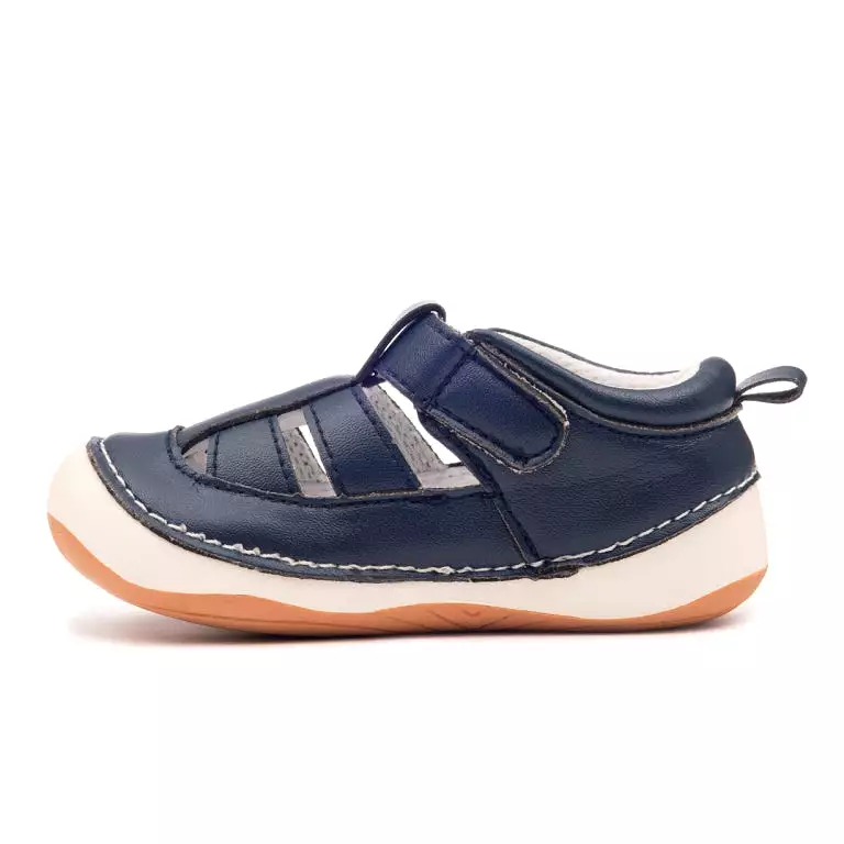 TAYLOR navy blue baby sandals for boys and girls