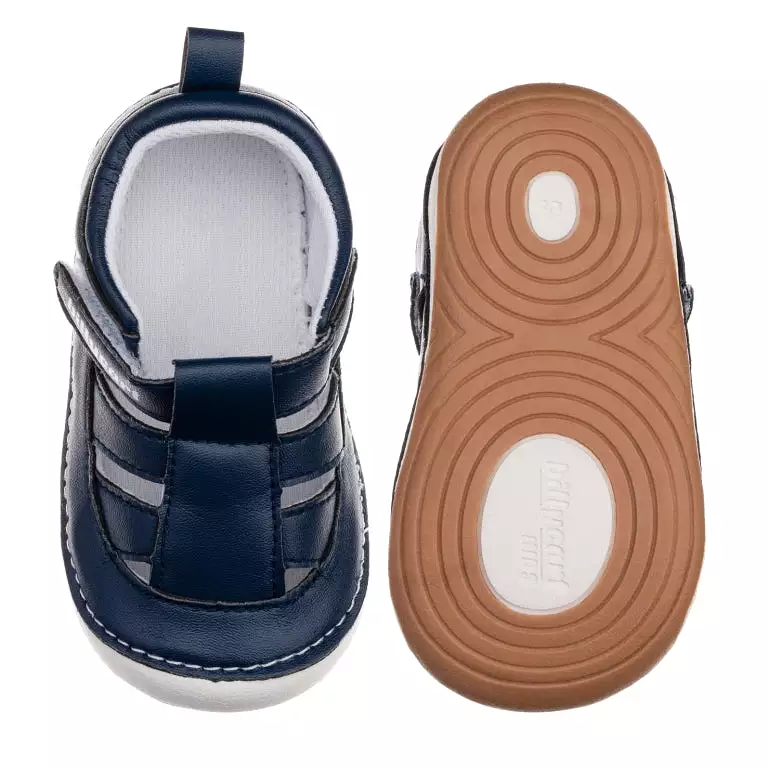 TAYLOR navy blue baby sandals for boys and girls