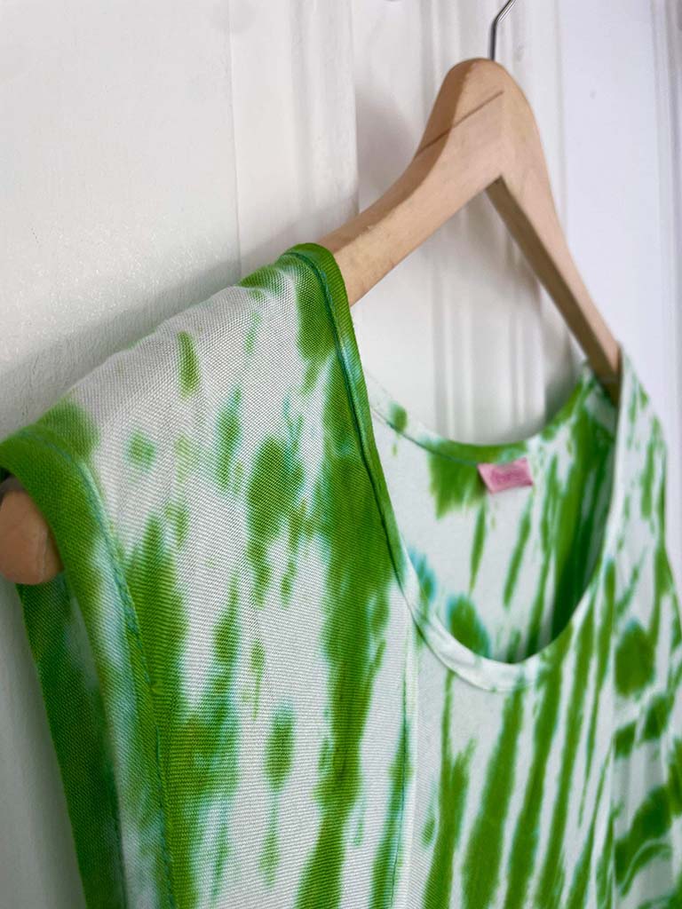 Tie Dye Sleeveless Tunic - Apple - Buy Now.