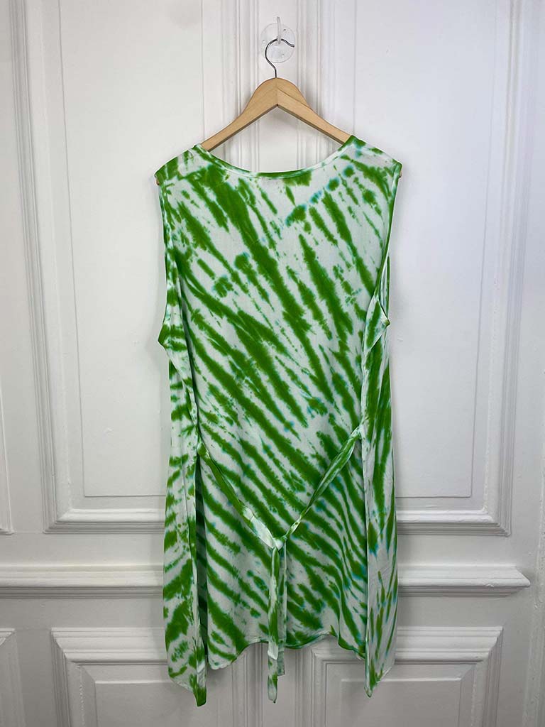 Tie Dye Sleeveless Tunic - Apple - Buy Now.