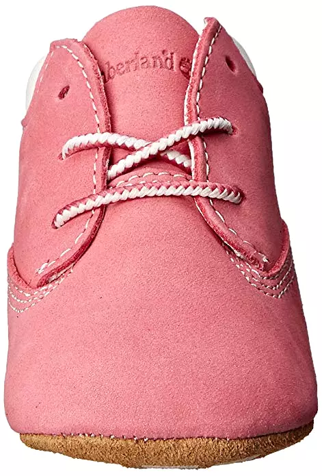 Timberland Pink Baby Booties and Hat