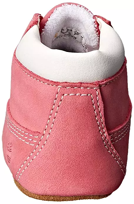 Timberland Pink Baby Booties and Hat