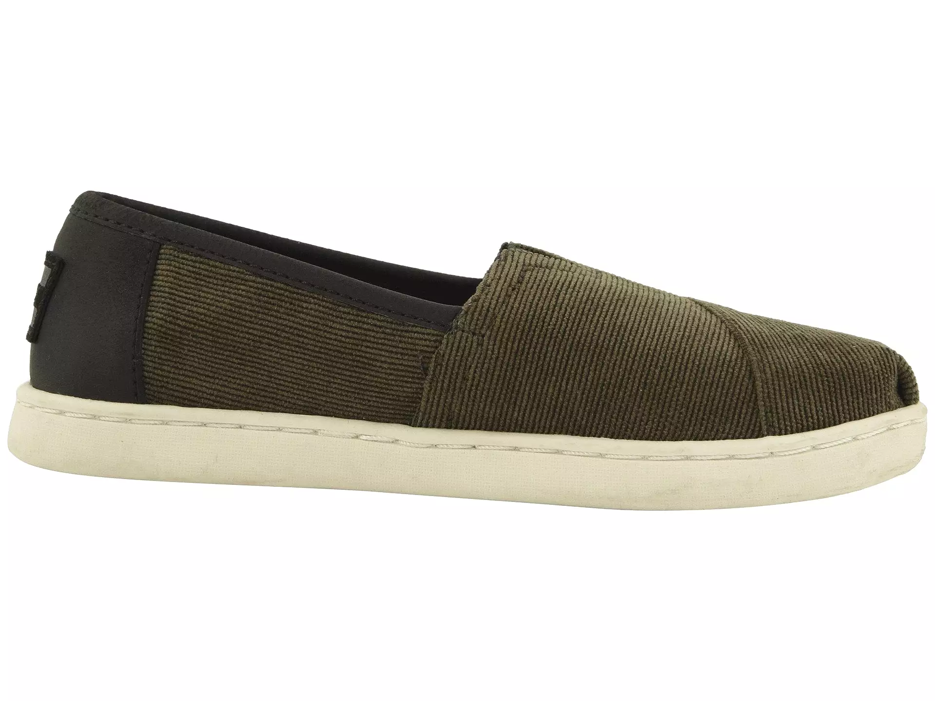 TOMS Micro Corduroy Synthetic Leather Original Youth Tarmac Olive