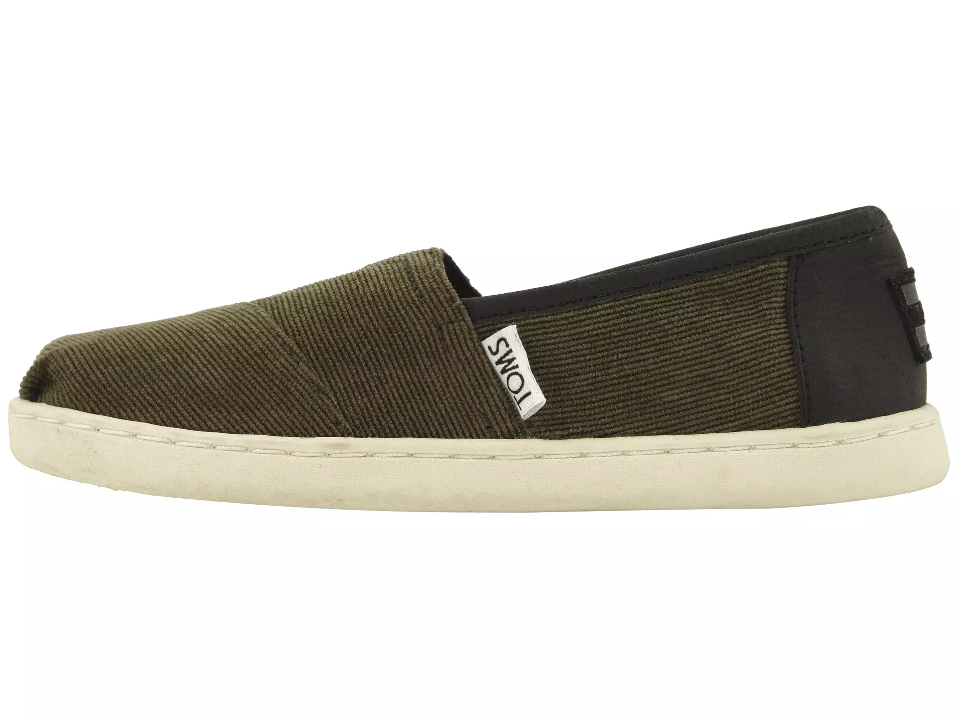 TOMS Micro Corduroy Synthetic Leather Original Youth Tarmac Olive