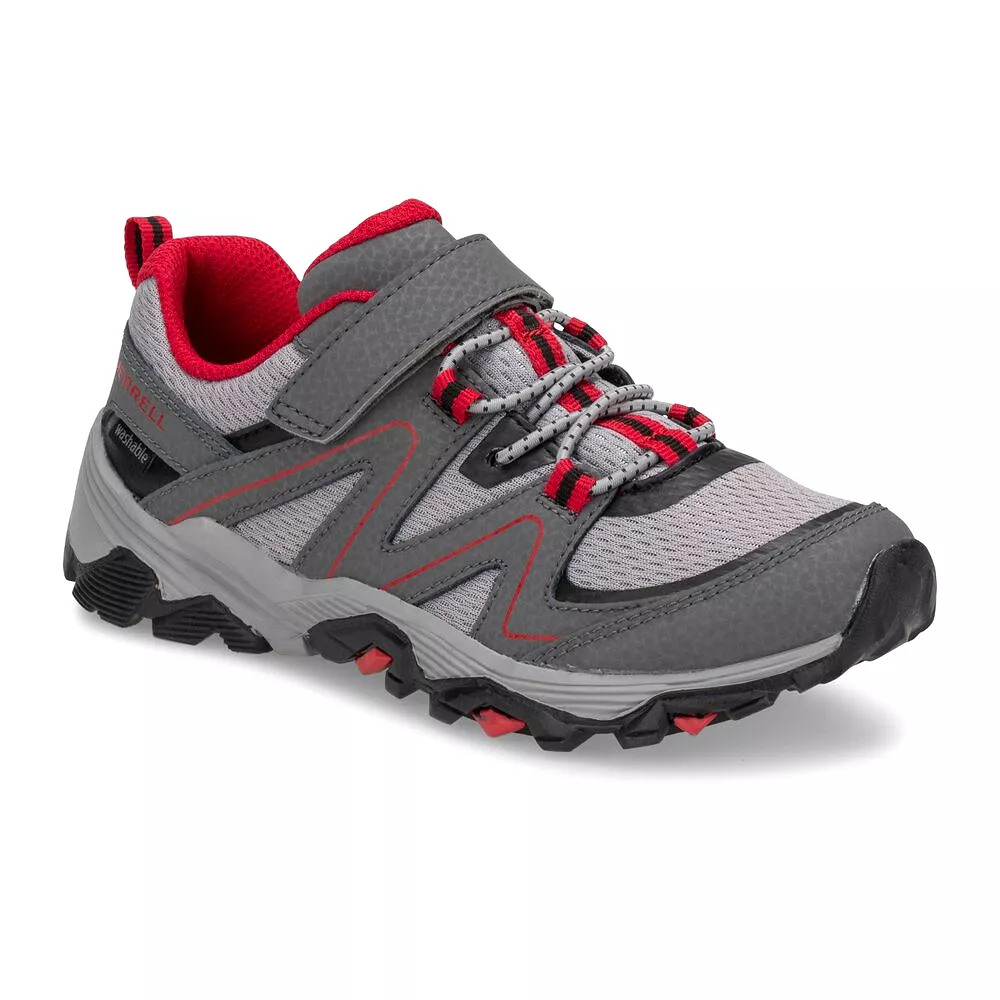 Trail Quest Kids Trail Sneaker - Grey/Red/Black