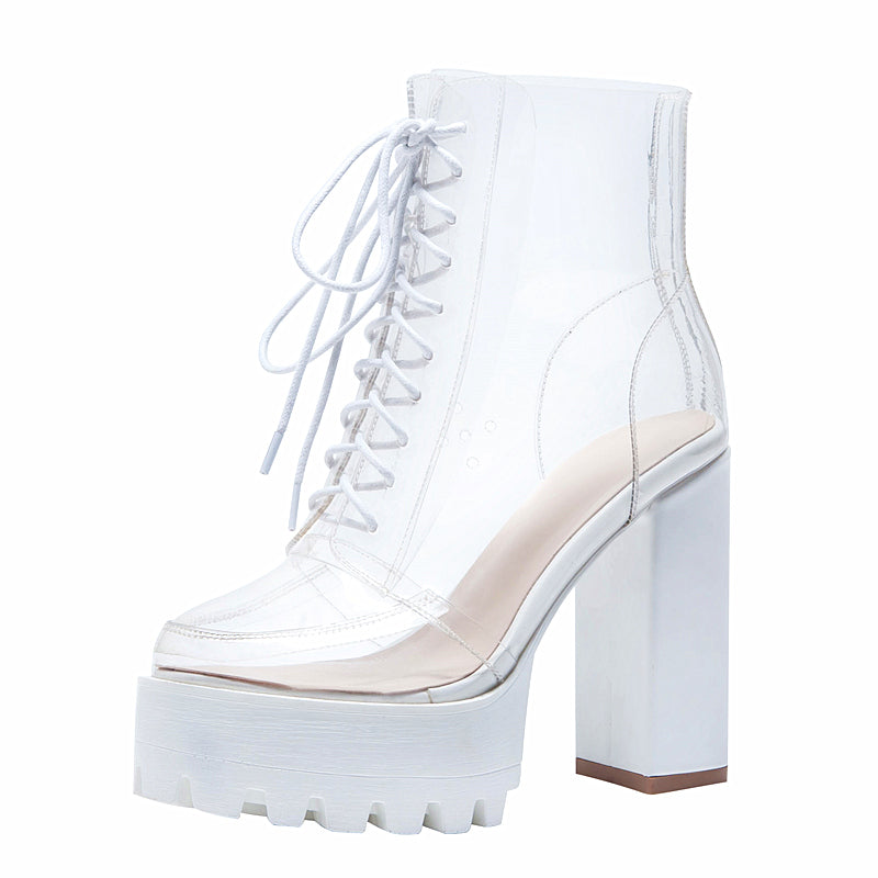 Transparent Platform Boots