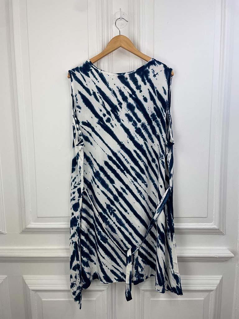 Tunic - Navy, Tie Dye Sleeveless