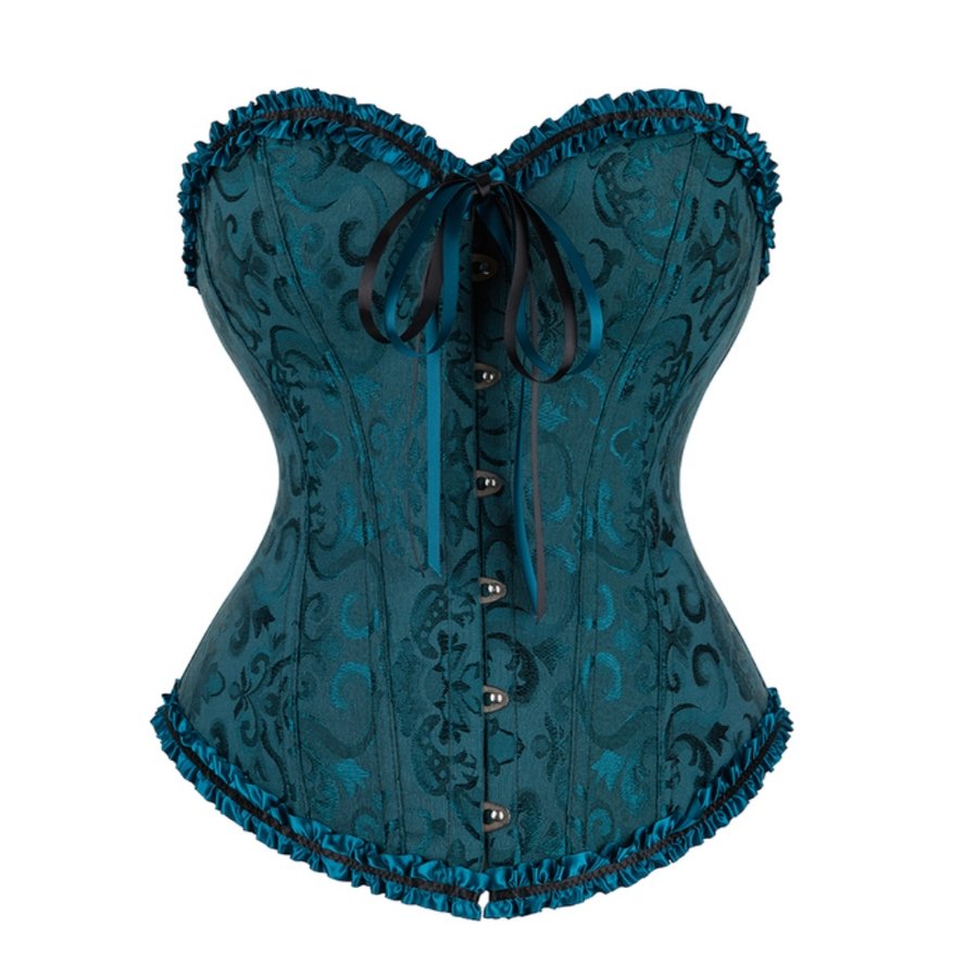 Turquoise Green Mandalorian Corset Queen