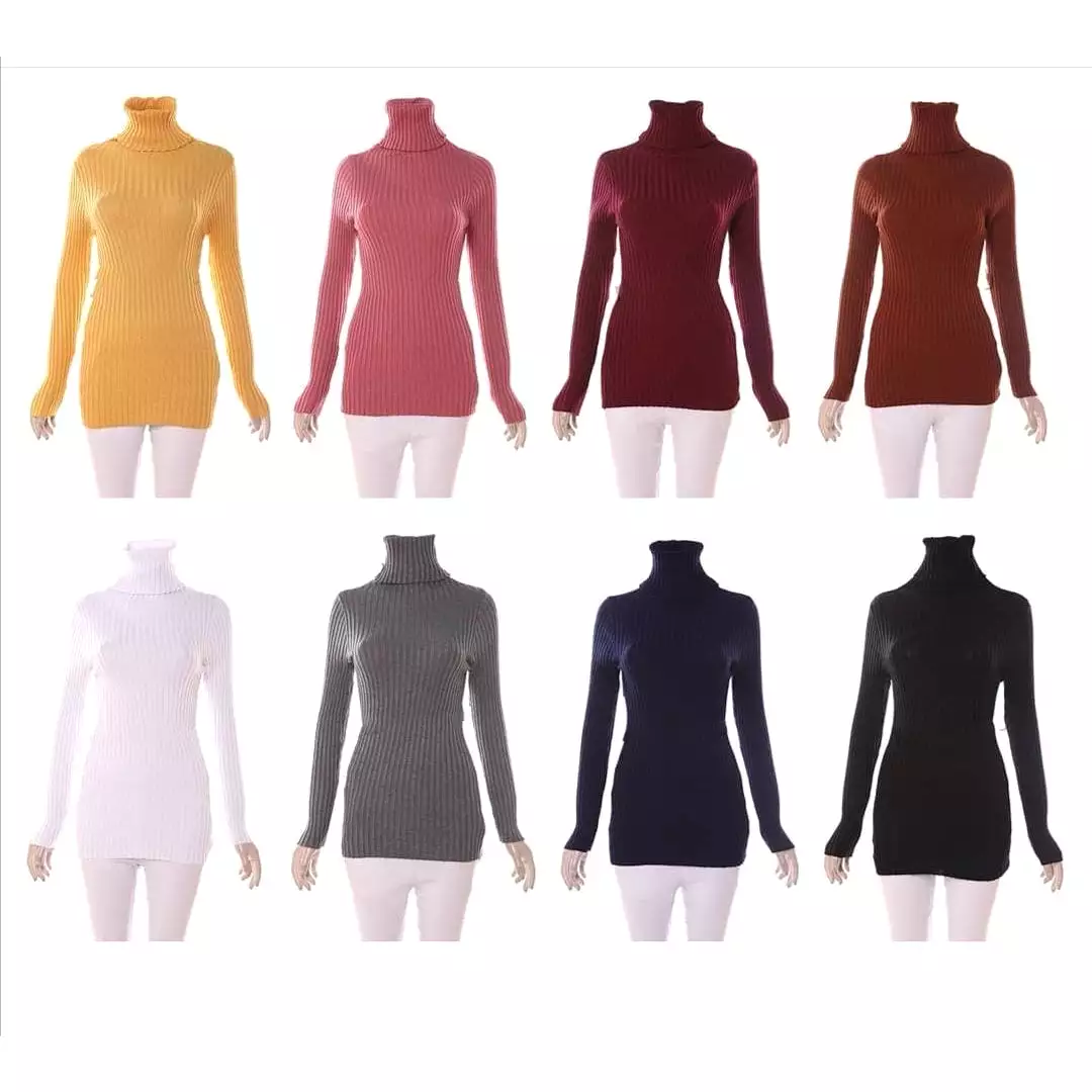 Turtleneck Sweater Polo Neck: Pullover, High Neck, Knitwear, Men's/Women's Fashion