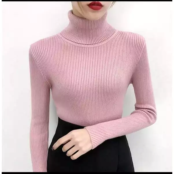 Turtleneck Sweater Polo Neck: Pullover, High Neck, Knitwear, Men's/Women's Fashion