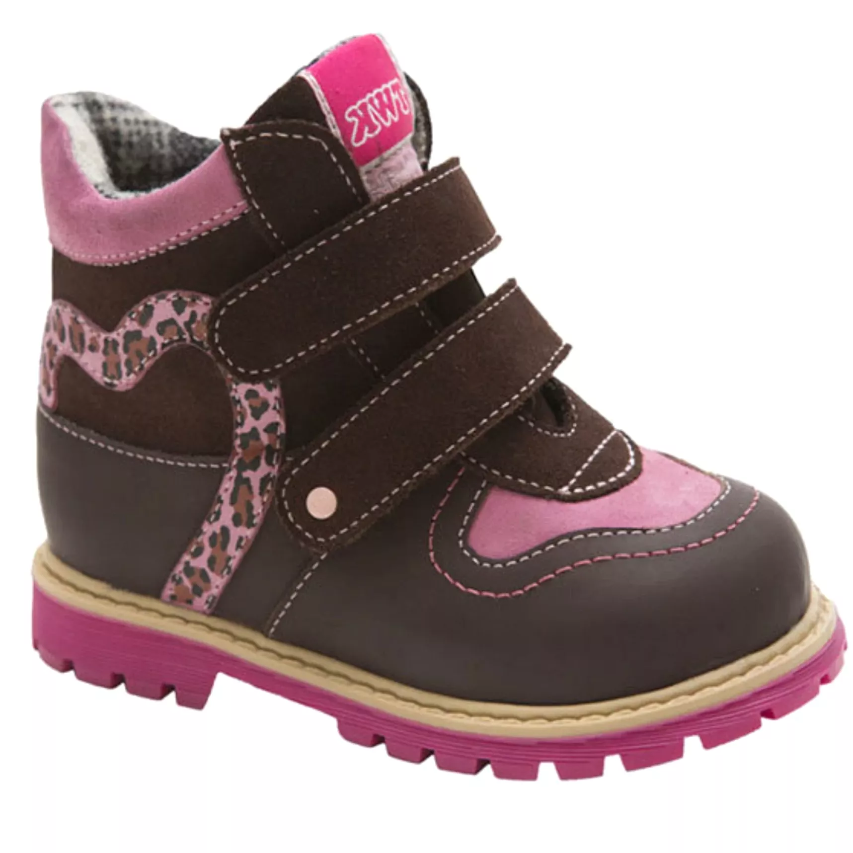 Twiki Boots - TW-322 Insulated Nubuck Autumn Winter Outdoor Anti-Slip Shoes for Baby, Toddler, Kids Girls | Two Fasteners