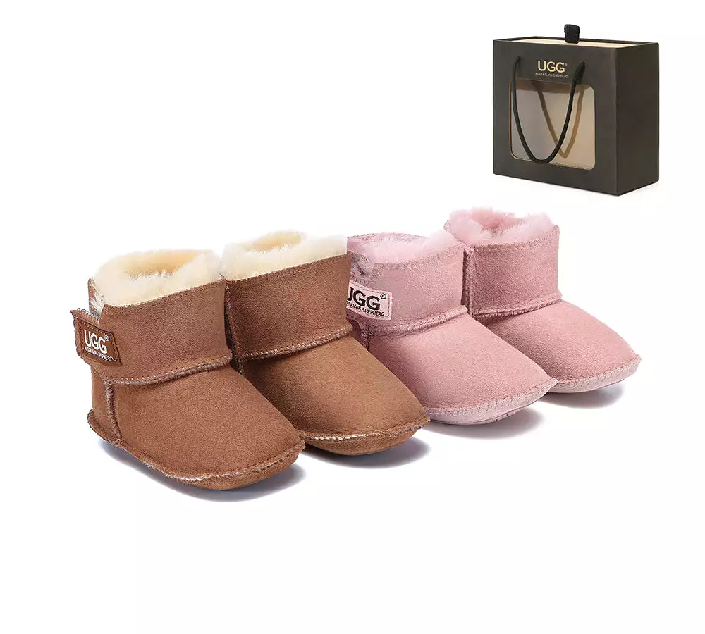 Ugg Australian Sheepskin Baby Bootie With Gift Box Eliana