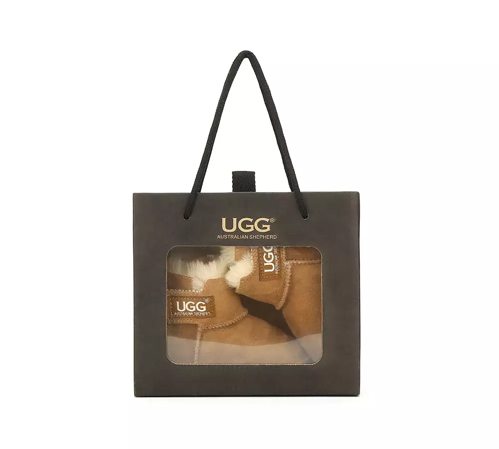 Ugg Australian Sheepskin Baby Bootie With Gift Box Eliana