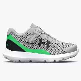 Under Armour Toddler Sneaker - Mod Grey/Green Screen/Black Surge 3 A/C