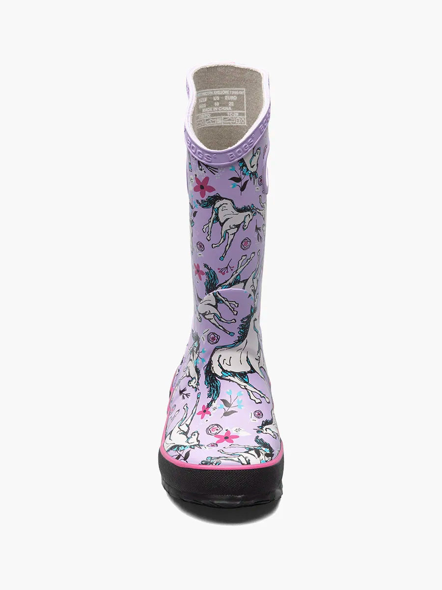 Unicorn Kids Rainboots - Lavender Multi Rain Boot 73000-541