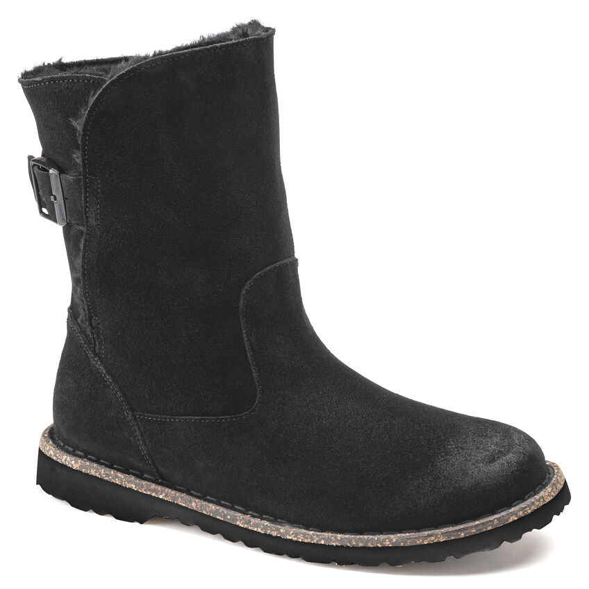 Uppsala - Black Suede Shearling