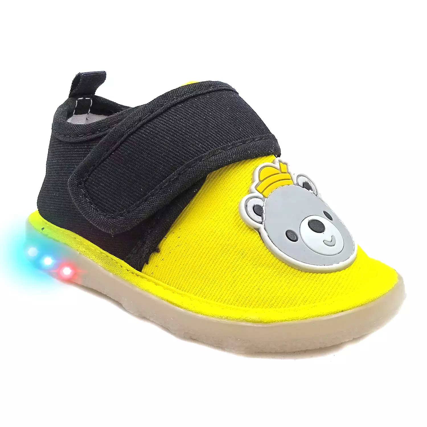 Urbanfeet LED Light Shoes for Baby Boys & Girls | 12-24 Months | Attractive King Bear Design