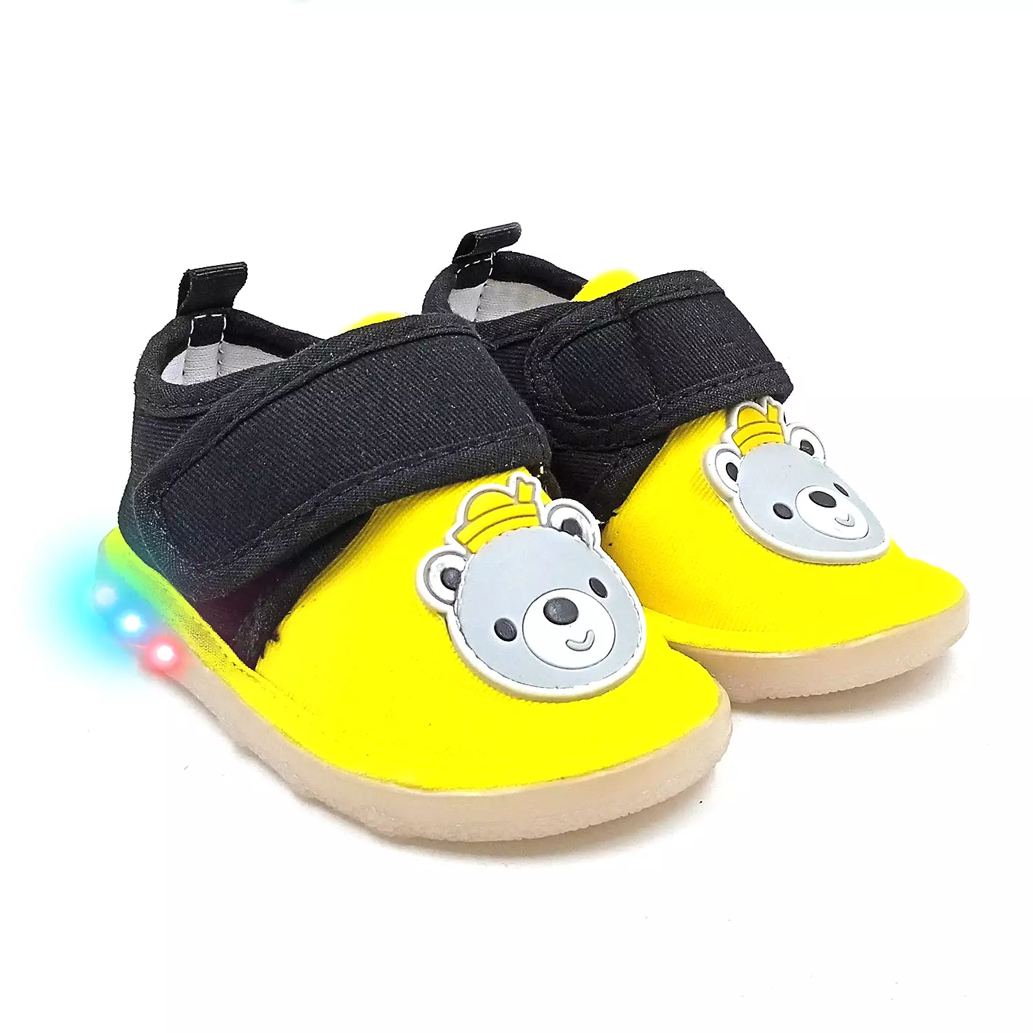 Urbanfeet LED Light Shoes for Baby Boys & Girls | 12-24 Months | Attractive King Bear Design