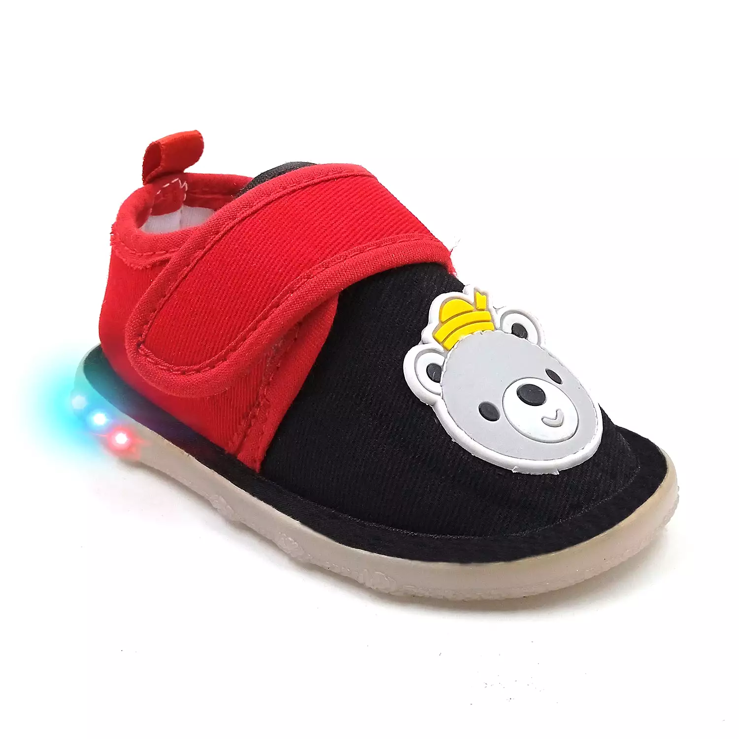 Urbanfeet LED Light Shoes for Baby Boys & Girls | 12-24 Months | Attractive King Bear Design