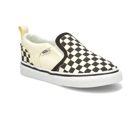 VANS Black Checkerboard Asher V Infant Sneaker