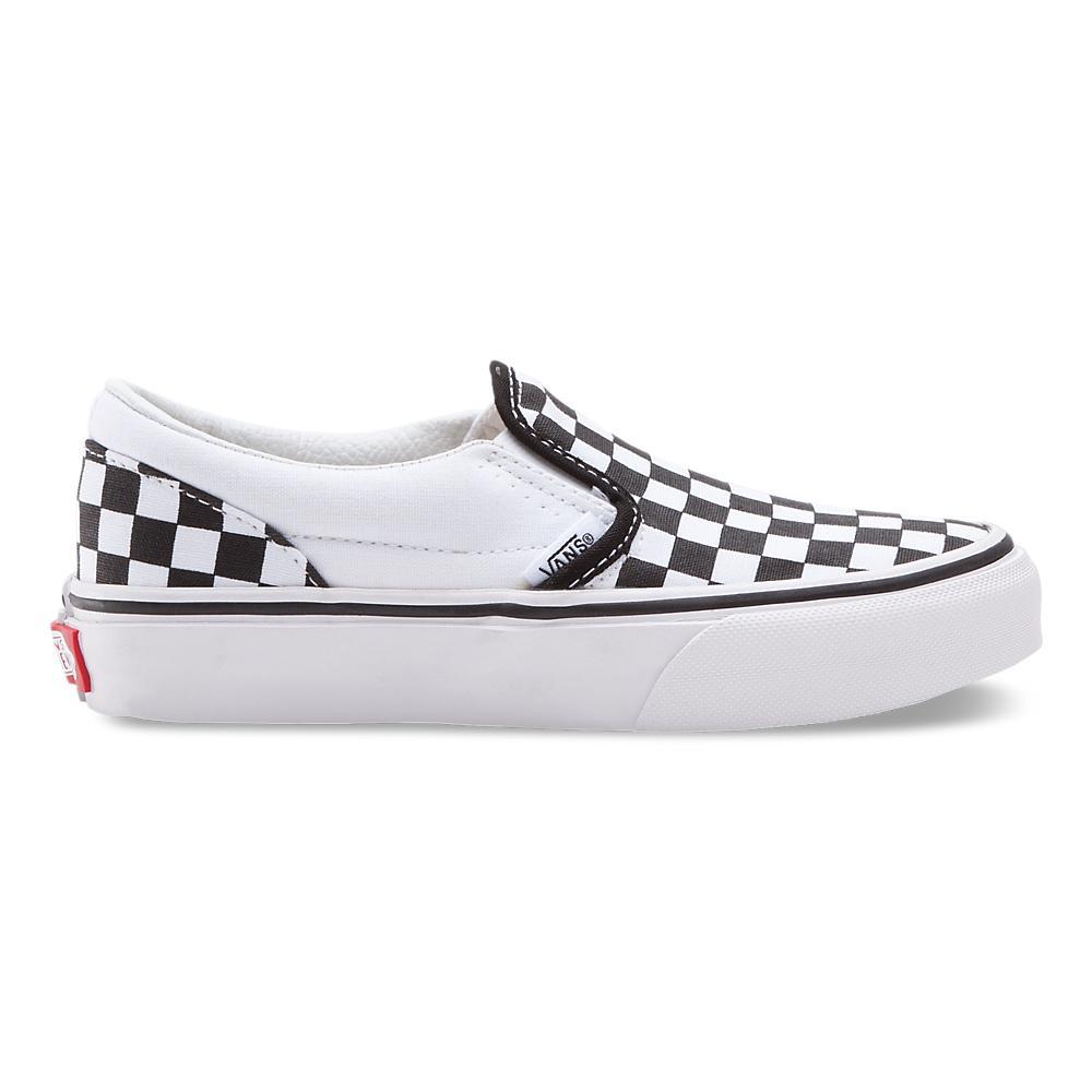 Vans Kids Checkerboard Slip-On Black/White - Buy Now!