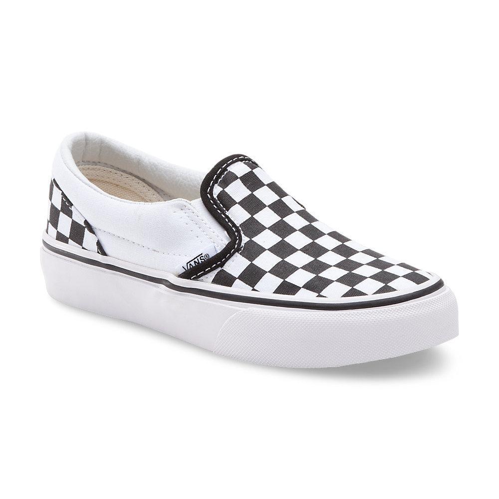 Vans Kids Checkerboard Slip-On Black/White - Buy Now!