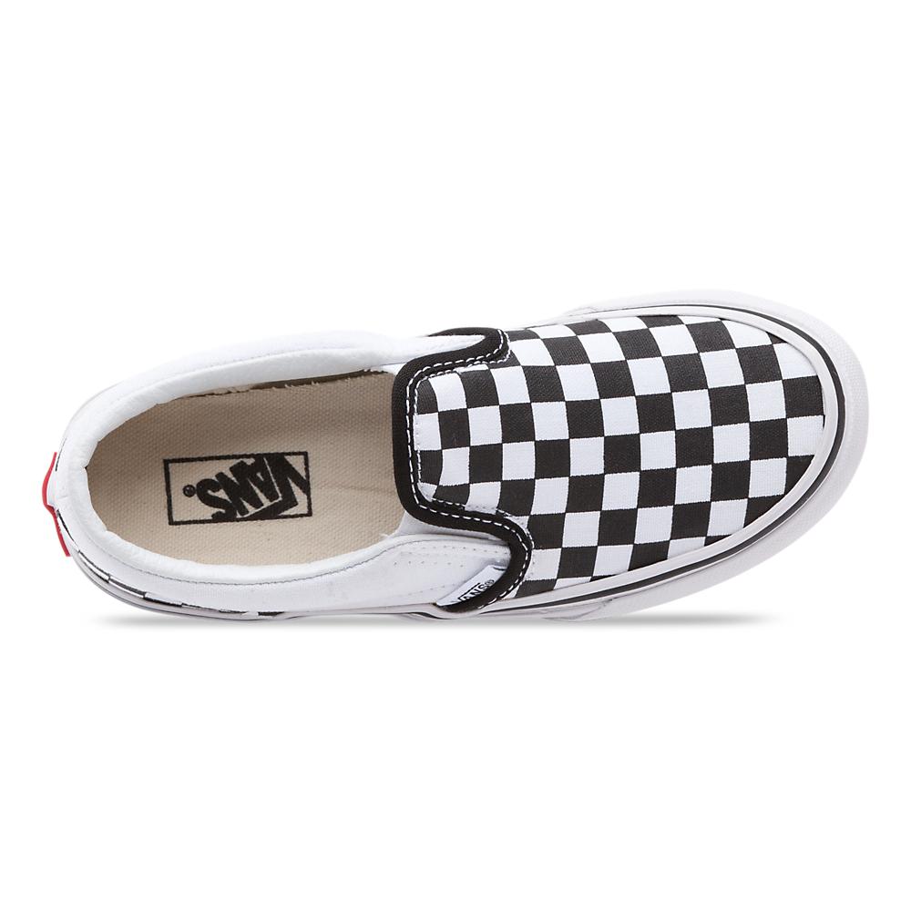 Vans Kids Checkerboard Slip-On Black/White - Buy Now!