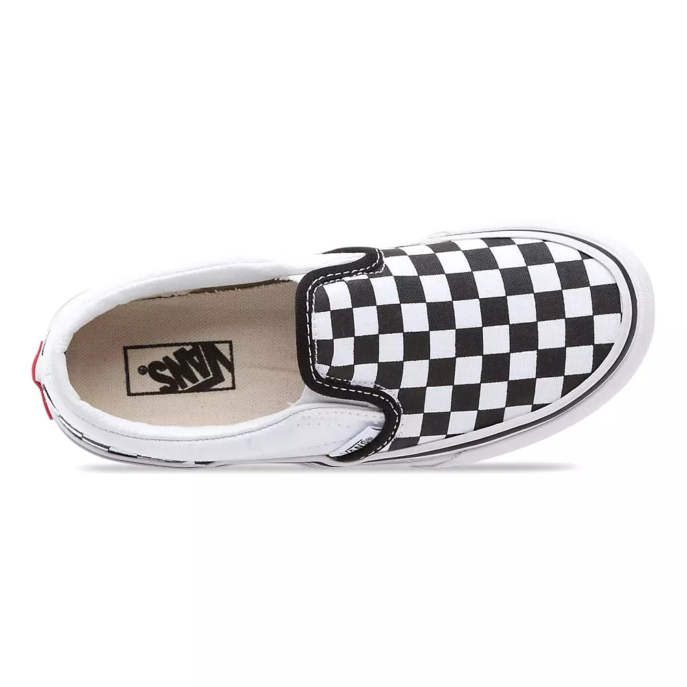 Vans Kids Slip-On Black/White Checkerboard