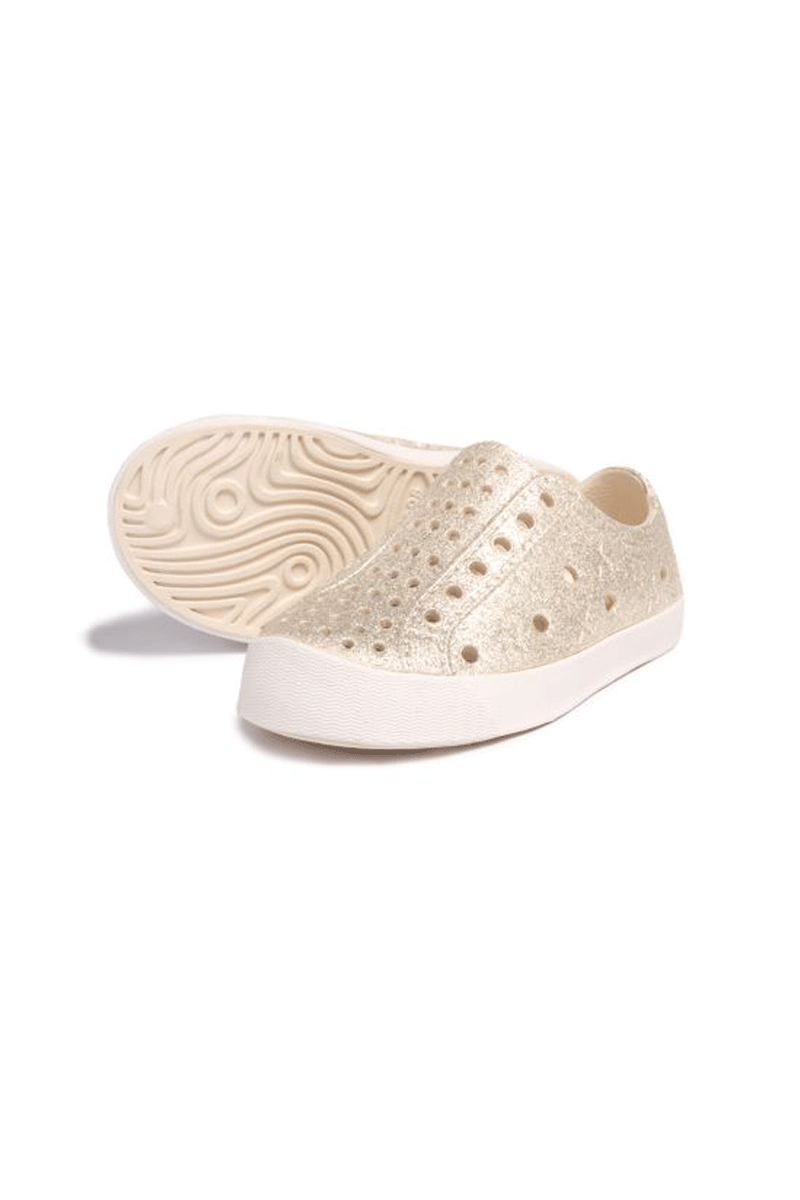 Waterproof Gold Glitter Kids Sneakers