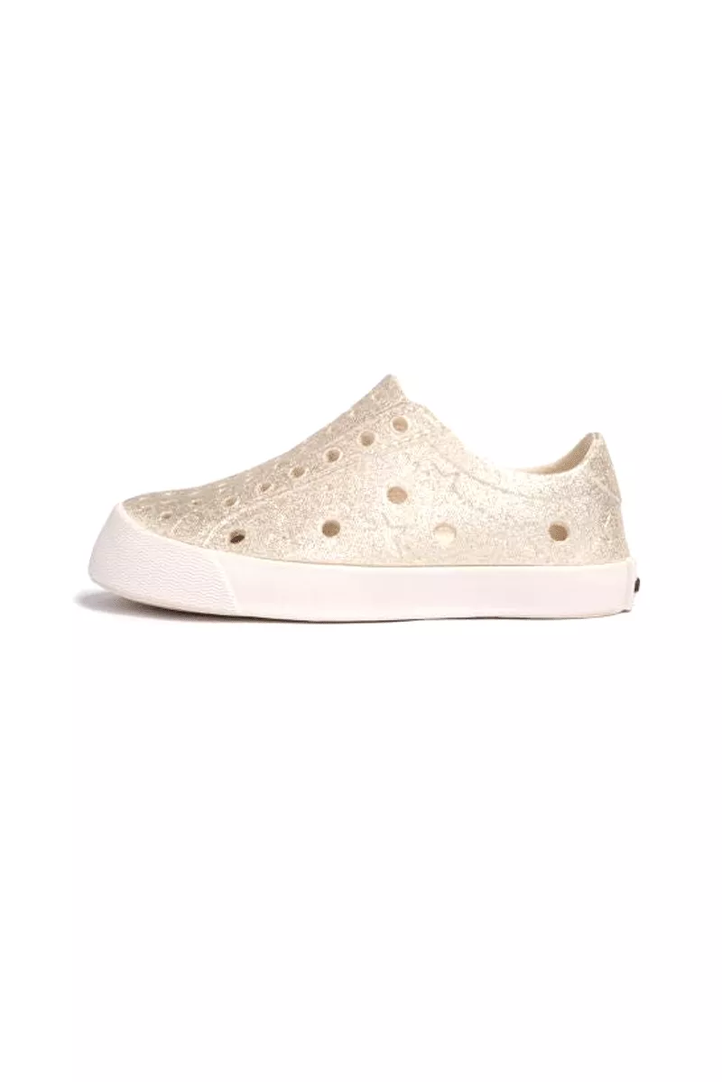 Waterproof Kids Sneaker - Gold Glitter