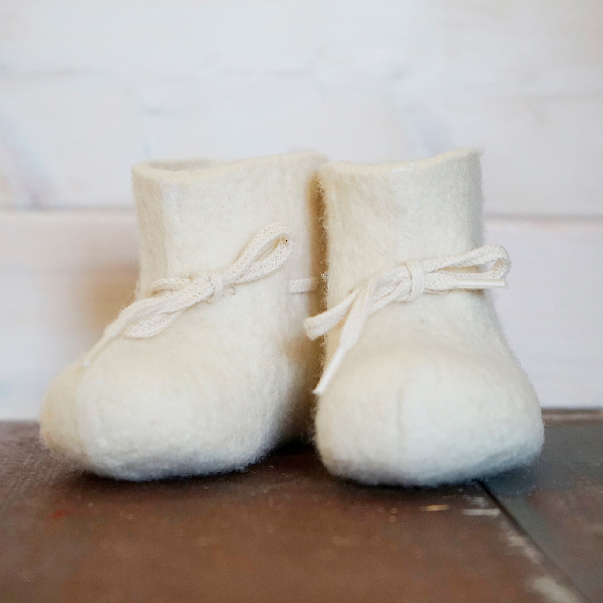 White baby boots