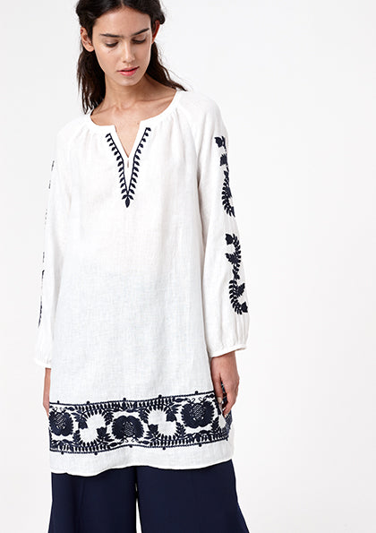 White Ethnic Tunic - Buy Now