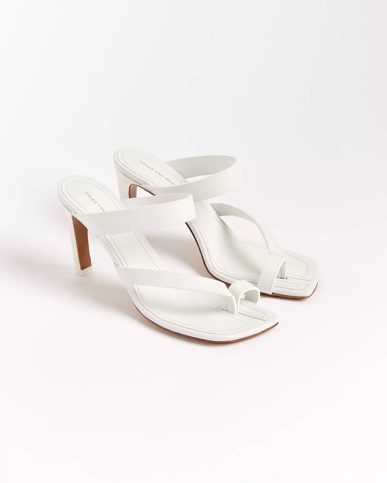 White Heeled Sandals